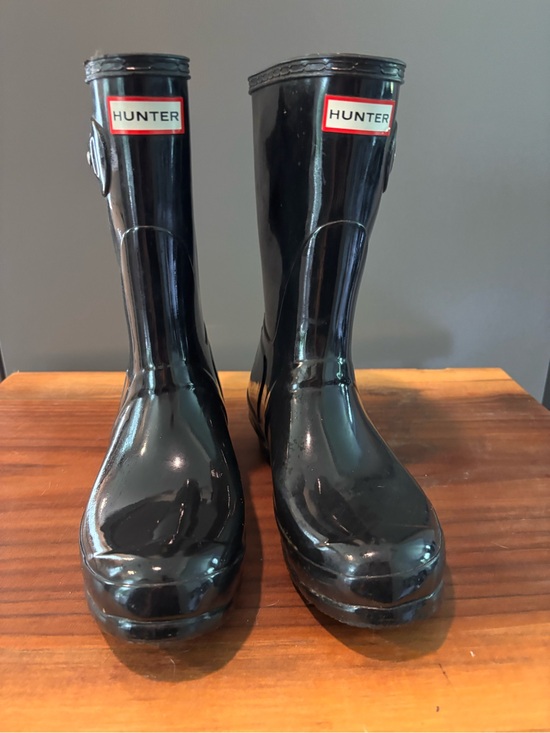 Hunter Shoes - Hunter Glossy Black Mid-Calf Rain Boots